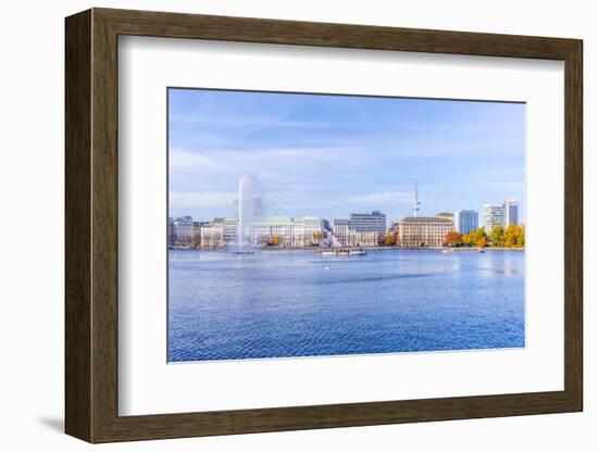 Germany, Hamburg, City Center, Alster, Alster, Autumn-Ingo Boelter-Framed Photographic Print