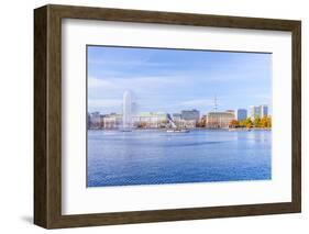 Germany, Hamburg, City Center, Alster, Alster, Autumn-Ingo Boelter-Framed Photographic Print