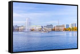 Germany, Hamburg, City Center, Alster, Alster, Autumn-Ingo Boelter-Framed Stretched Canvas