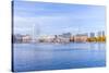 Germany, Hamburg, City Center, Alster, Alster, Autumn-Ingo Boelter-Stretched Canvas