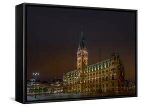 Germany, Hamburg, City Centre, Rathausmarkt, City Hall-Ingo Boelter-Framed Stretched Canvas