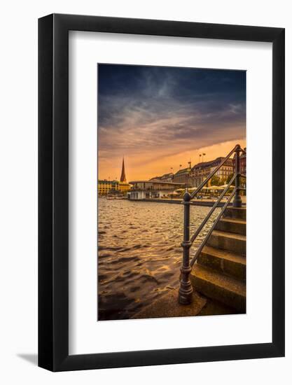 Germany, Hamburg, City Centre, the Alster, Inner Alster, Autumn-Ingo Boelter-Framed Photographic Print