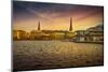 Germany, Hamburg, City Centre, the Alster, Inner Alster, Autumn-Ingo Boelter-Mounted Photographic Print