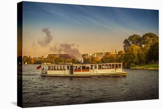 Germany, Hamburg, City Centre, the Alster, Outer Alster, Autumn-Ingo Boelter-Stretched Canvas