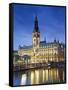 Germany, Hamburg, City Hall (Rathaus)-Michele Falzone-Framed Stretched Canvas