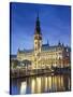 Germany, Hamburg, City Hall (Rathaus)-Michele Falzone-Stretched Canvas