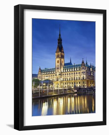 Germany, Hamburg, City Hall (Rathaus)-Michele Falzone-Framed Photographic Print