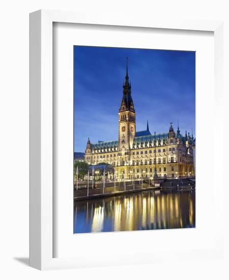 Germany, Hamburg, City Hall (Rathaus)-Michele Falzone-Framed Photographic Print