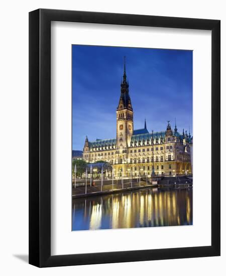 Germany, Hamburg, City Hall (Rathaus)-Michele Falzone-Framed Premium Photographic Print