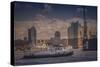 Germany, Hamburg, Elbe, Harbor, St. Pauli, Am Fischmarkt-Ingo Boelter-Stretched Canvas