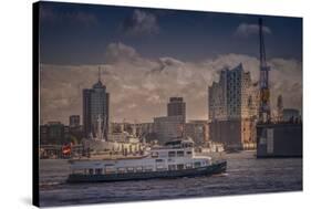 Germany, Hamburg, Elbe, Harbor, St. Pauli, Am Fischmarkt-Ingo Boelter-Stretched Canvas