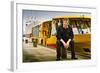 Germany, Hamburg, Elbe, Harbour, Captain, Ferry, Ferry Port-Ingo Boelter-Framed Photographic Print