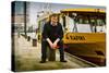 Germany, Hamburg, Elbe, Harbour, Captain, Ferry, Harbour Ferry-Ingo Boelter-Stretched Canvas