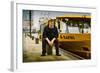 Germany, Hamburg, Elbe, Harbour, Captain, Ferry, Harbour Ferry-Ingo Boelter-Framed Photographic Print