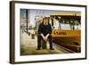 Germany, Hamburg, Elbe, Harbour, Captain, Ferry, Harbour Ferry-Ingo Boelter-Framed Photographic Print