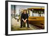 Germany, Hamburg, Elbe, Harbour, Captain, Ferry, Harbour Ferry-Ingo Boelter-Framed Photographic Print