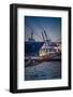 Germany, Hamburg, Elbe, Harbour, St. Pauli, Fish Market, Container Terminal, Great Place-Ingo Boelter-Framed Photographic Print