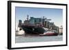 Germany, Hamburg, Elbe (River), 'Fischmarkt', Harbour-Ingo Boelter-Framed Photographic Print