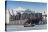 Germany, Hamburg, Elbe (River), 'Fischmarkt', Harbour-Ingo Boelter-Stretched Canvas