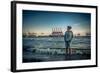 Germany, Hamburg, Elbe (River), …velgšnne, Beach, 'Strandperle-Ingo Boelter-Framed Photographic Print