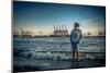 Germany, Hamburg, Elbe (River), …velgšnne, Beach, 'Strandperle-Ingo Boelter-Mounted Photographic Print