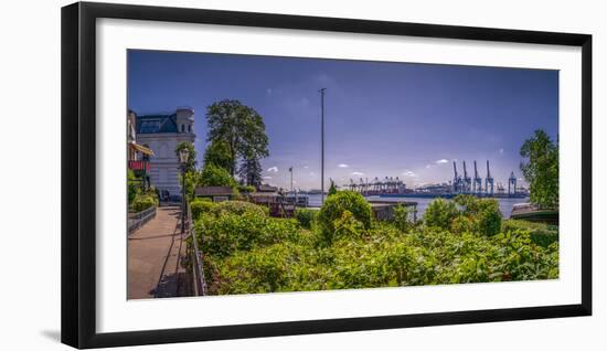 Germany, Hamburg, Elbe (River), …velgšnne, Elbwanderweg-Ingo Boelter-Framed Photographic Print