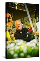 Germany, Hamburg, Flower Market, Flower Stall, Owner-Ingo Boelter-Stretched Canvas