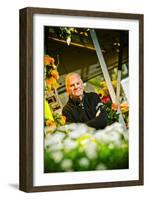 Germany, Hamburg, Flower Market, Flower Stall, Owner-Ingo Boelter-Framed Photographic Print