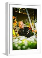 Germany, Hamburg, Flower Market, Flower Stall, Owner-Ingo Boelter-Framed Photographic Print