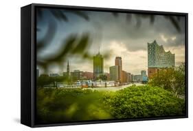 Germany, Hamburg, Hafencity, Harbour, Elbphilharmonie-Ingo Boelter-Framed Stretched Canvas