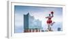 Germany, Hamburg, Hafencity, Harbour, Nanas, Elbphilharmonie-Ingo Boelter-Framed Photographic Print