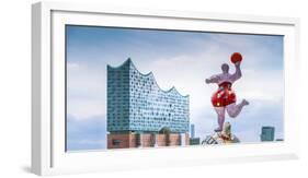 Germany, Hamburg, Hafencity, Harbour, Nanas, Elbphilharmonie-Ingo Boelter-Framed Photographic Print