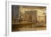 Germany, Hamburg, Hafencity, 'Magellan-Terrassen', 'Sandtorkai', 'Sandtorhafen' (Harbour-Ingo Boelter-Framed Photographic Print