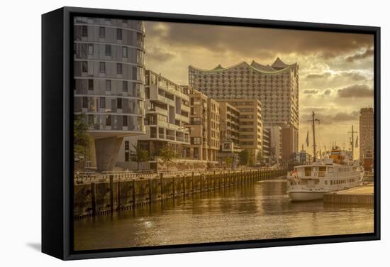 Germany, Hamburg, Hafencity, 'Magellan-Terrassen', 'Sandtorkai', 'Sandtorhafen' (Harbour-Ingo Boelter-Framed Stretched Canvas