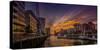 Germany, Hamburg, Hafencity, 'Magellan-Terrassen', 'Sandtorkai', 'Sandtorhafen' (Harbour-Ingo Boelter-Stretched Canvas