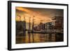 Germany, Hamburg, Hafencity, Magellan Terrassen, Sandtorkai, Sandtorhafen-Ingo Boelter-Framed Photographic Print