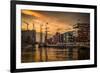 Germany, Hamburg, Hafencity, Magellan Terrassen, Sandtorkai, Sandtorhafen-Ingo Boelter-Framed Photographic Print