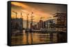 Germany, Hamburg, Hafencity, Magellan Terrassen, Sandtorkai, Sandtorhafen-Ingo Boelter-Framed Stretched Canvas