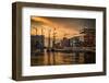 Germany, Hamburg, Hafencity, Magellan Terrassen, Sandtorkai, Sandtorhafen-Ingo Boelter-Framed Photographic Print