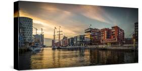 Germany, Hamburg, Hafencity, Magellan Terrassen, Sandtorkai, Sandtorhafen-Ingo Boelter-Stretched Canvas