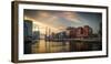 Germany, Hamburg, Hafencity, Magellan Terrassen, Sandtorkai, Sandtorhafen-Ingo Boelter-Framed Photographic Print