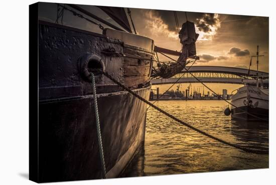 Germany, Hamburg, Harbour, Yach+F2406:F2411Ailing Ship-Ingo Boelter-Stretched Canvas