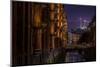 Germany, Hamburg, Speicherstadt (Warehouse District), Elbphilharmonie, Night, Night Shot-Ingo Boelter-Mounted Photographic Print