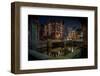 Germany, Hamburg, Speicherstadt (Warehouse District), Pickhuben, Night, Night Shot-Ingo Boelter-Framed Photographic Print