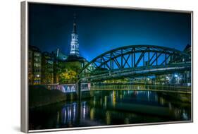 Germany, Hamburg, Speicherstadt (Warehouse District), Zollkanal, Church-Ingo Boelter-Framed Photographic Print