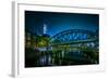 Germany, Hamburg, Speicherstadt (Warehouse District), Zollkanal, Church-Ingo Boelter-Framed Photographic Print