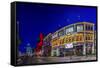 Germany, Hamburg, St. Pauli, Reeperbahn, Kiez, Schmidt, Schmidt's Tivoli-Ingo Boelter-Framed Stretched Canvas