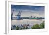 Germany, Hamburg, the Elbe, Fish Market, Harbour-Ingo Boelter-Framed Photographic Print