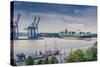 Germany, Hamburg, the Elbe, Fish Market, Harbour-Ingo Boelter-Stretched Canvas