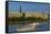 Germany, Hamburg, the Inner Alster with Excursion Boat and Hapag-Lloyd Shipping Company-Chris Seba-Framed Stretched Canvas